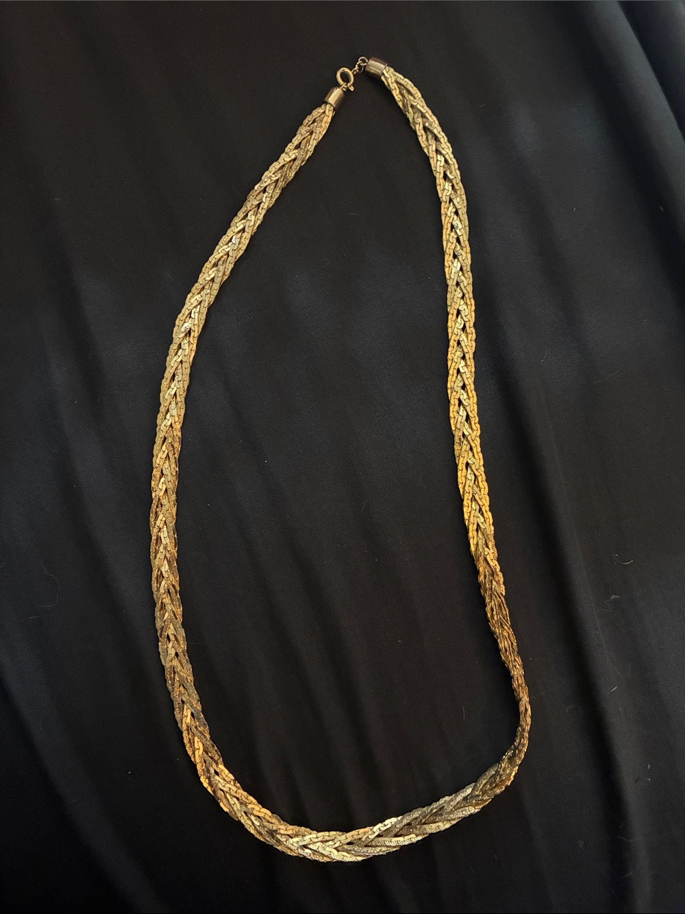 Gold color Braided Rope Necklace - Women's Jewelry